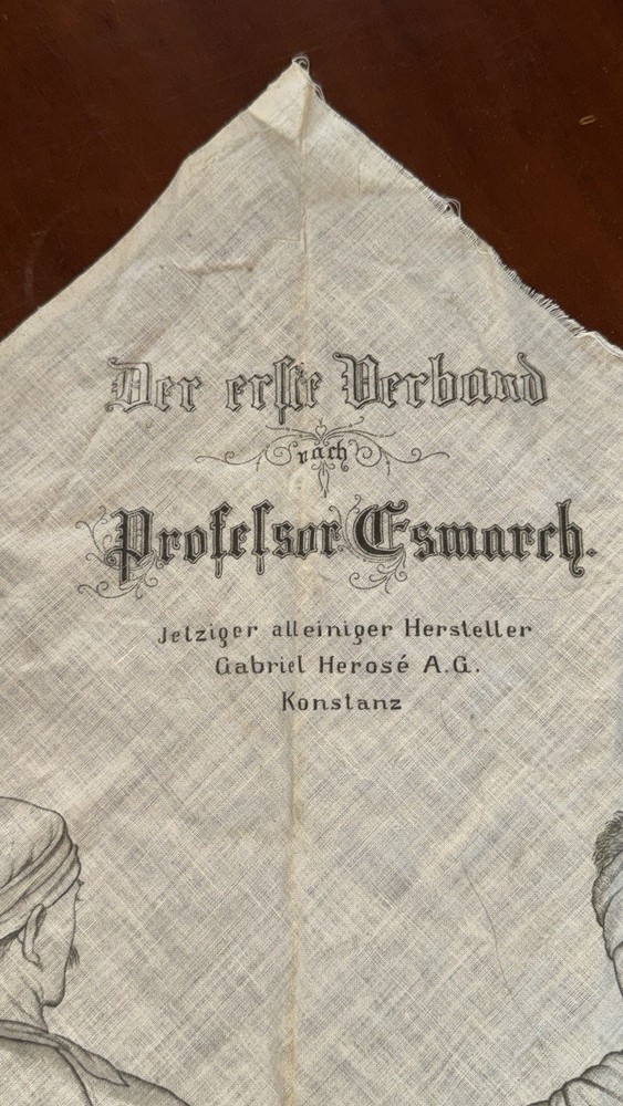 Rare WWII German Esmarch triangular bandage,