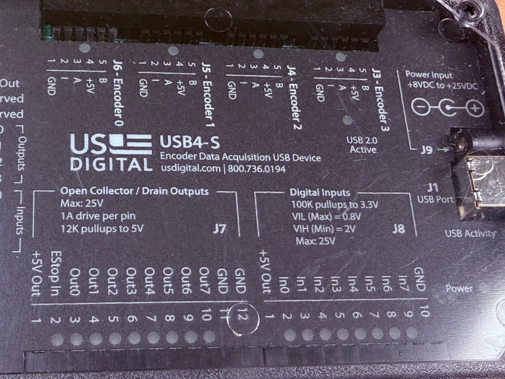 US Digital USB4-S Encoder Data Acquisition Device with Power & USB Cable