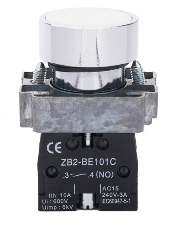 Push button switch, self-resetting, inching, round XB2-BA11