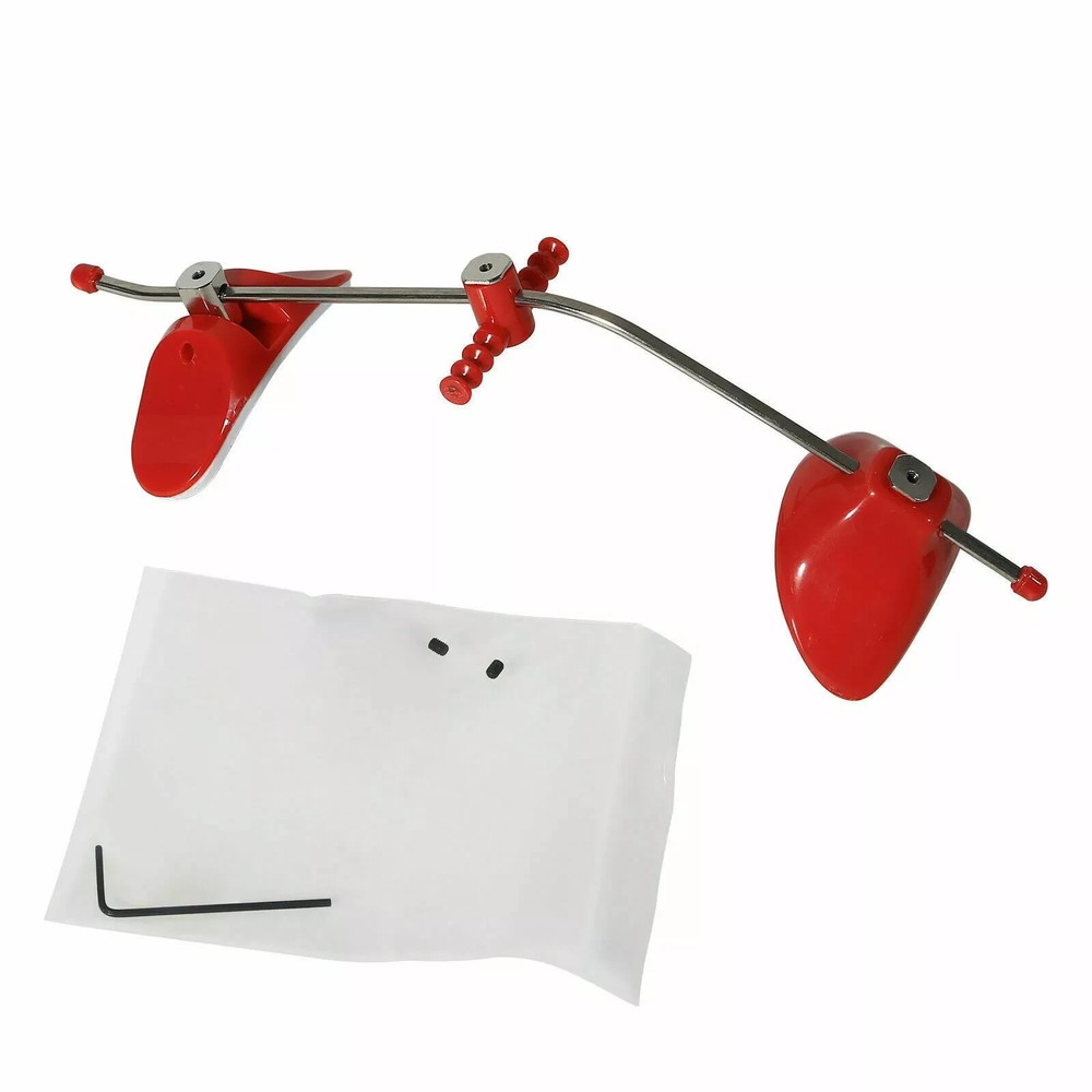 Dental Ortho Adjustable Reverse-Pull Forward Pull Headgear Single Bar Red/Blue