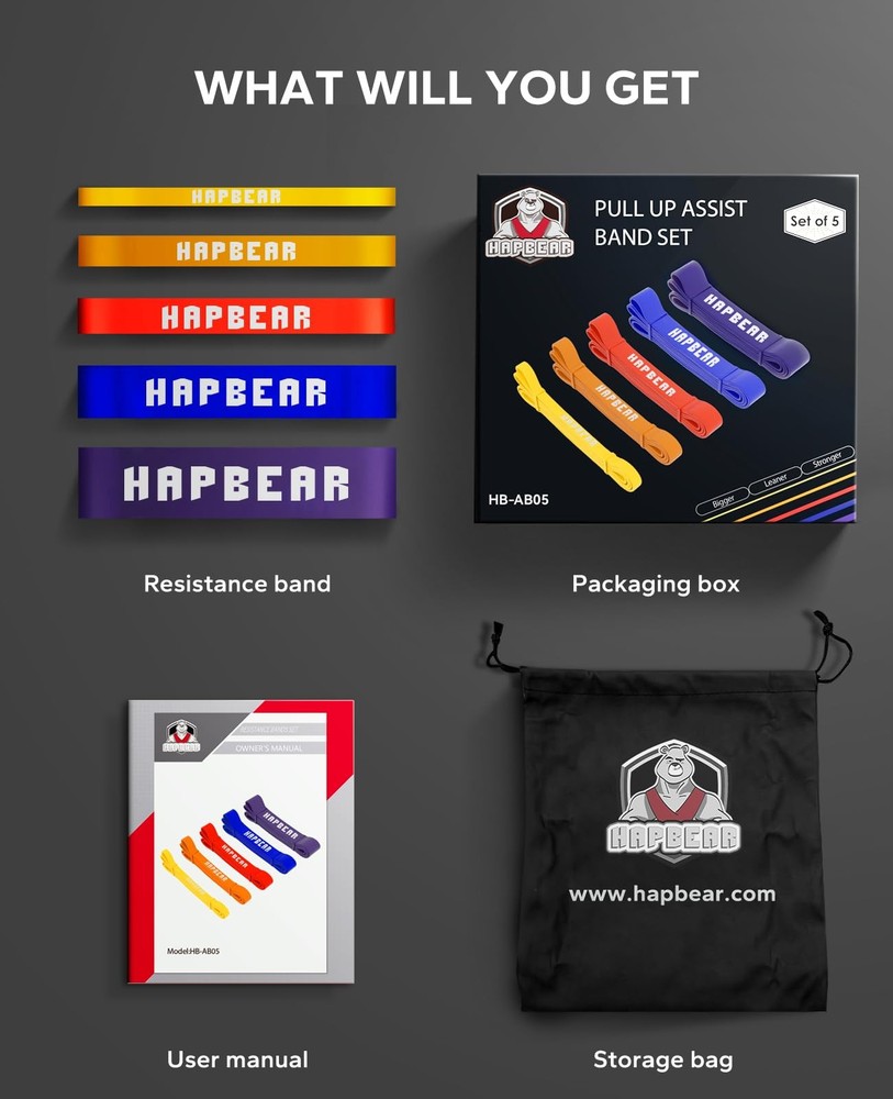 Pull Up Assistance Bands - Pull Up Bands - Resistance Bands - Exercise Bands ...