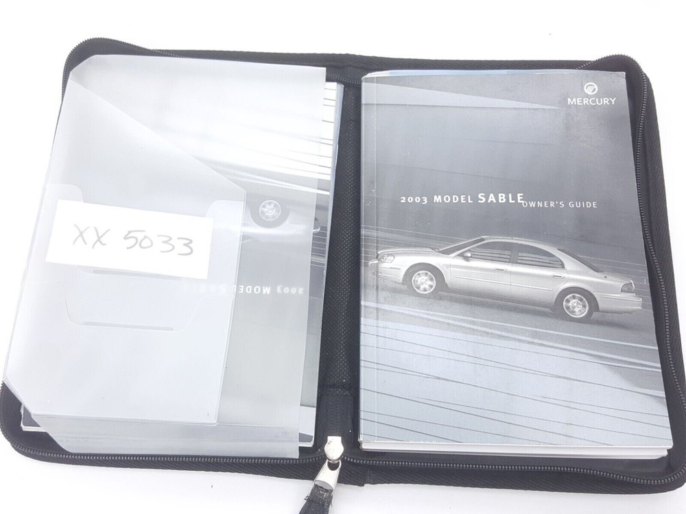 2003 MERCURY SABLE Original Manual / User Guide / Owner Operator Book