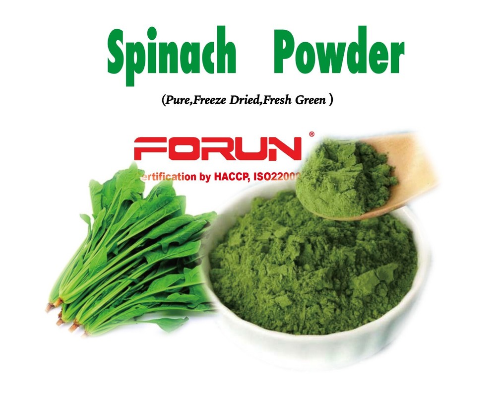 FORUN Premium Spinach Powder-100% Pure,Fresh Green