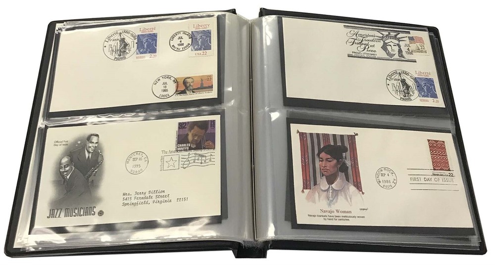 FDC Collection Album Showgard US #6 First Day Covers Binder Black 894 Long Term