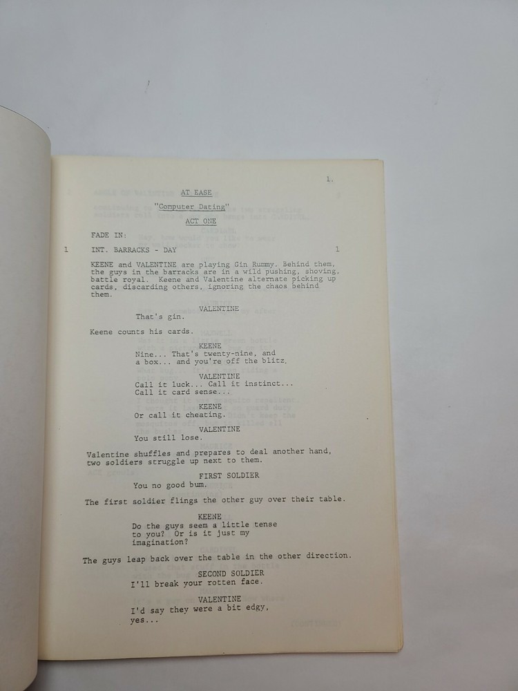 AT EASE / Arthur Julian 1982 TV Script, created by John Hughes "Computer Dating"