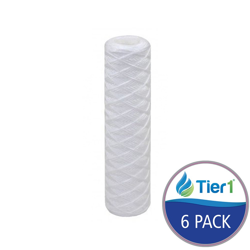 10 x 2.5 20 Micron String Wound Polypropylene Water Filter 6 Pack