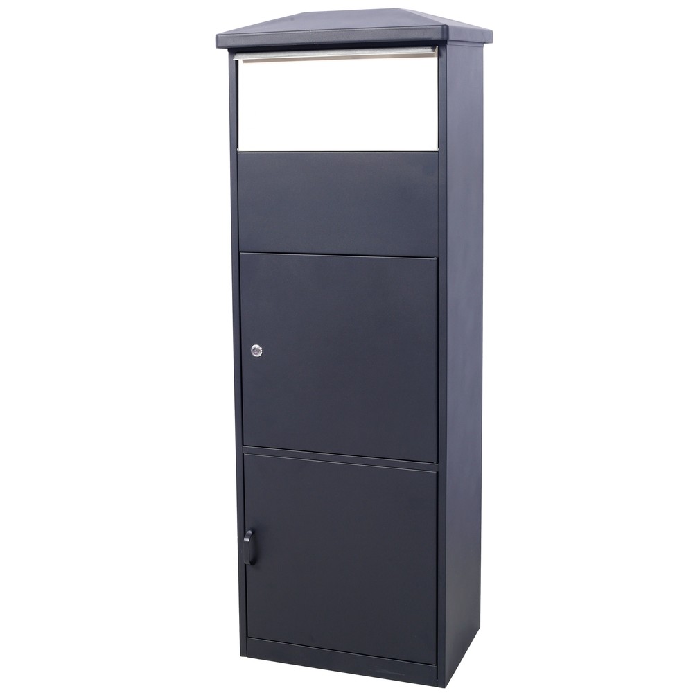 Large Package Delivery Parcel Mail Drop Box for Porch with Parcel Compartment