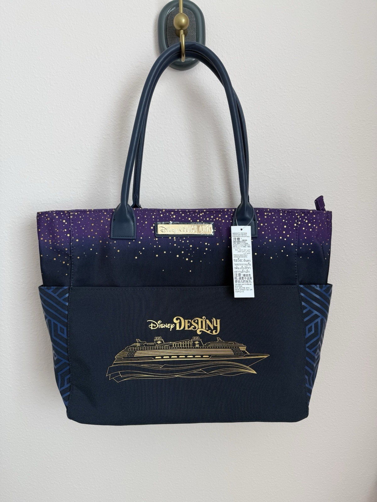 NEW Disney Destiny Inaugural Sailings Tote Bag Disney Cruise Line DCL 20x13