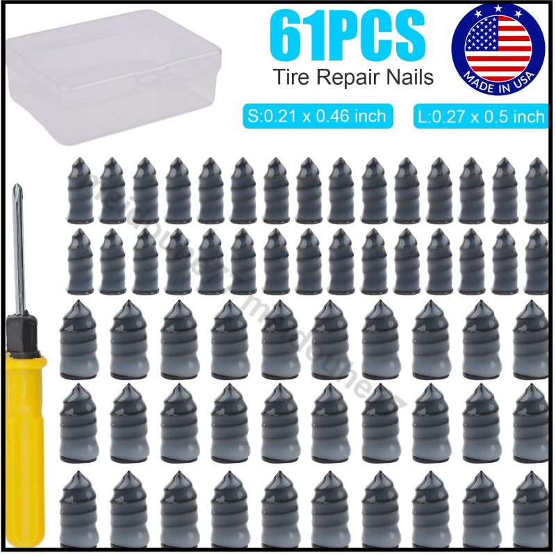 60X Tire Repair Kit DIY Flat Tire Repair Car Truck Motorcycle Home Plug Patch