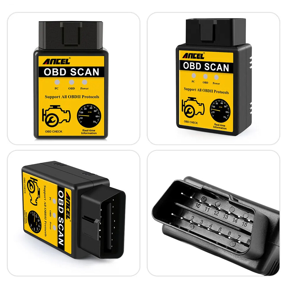 ELM327 OBD2 OBD Scanner Bluetooth Code Reader Auto Diagnostic Tool Check Engine