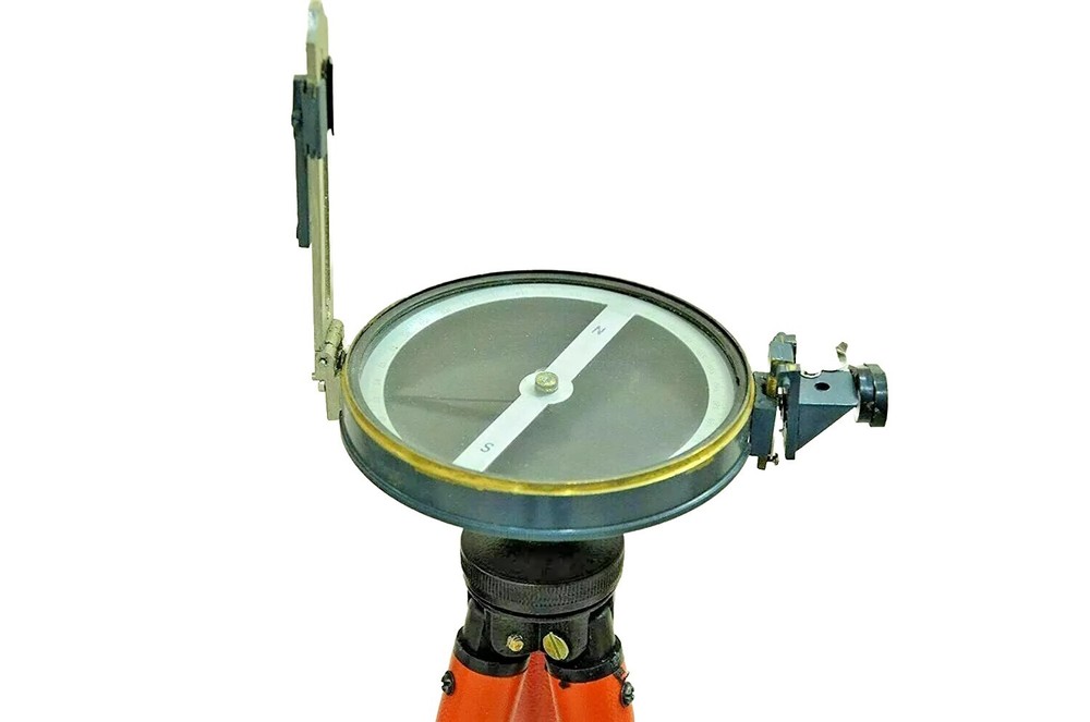 Basic Surveyor Compass 0-360 degree Brass Mix Working Survey Prismatic Compass