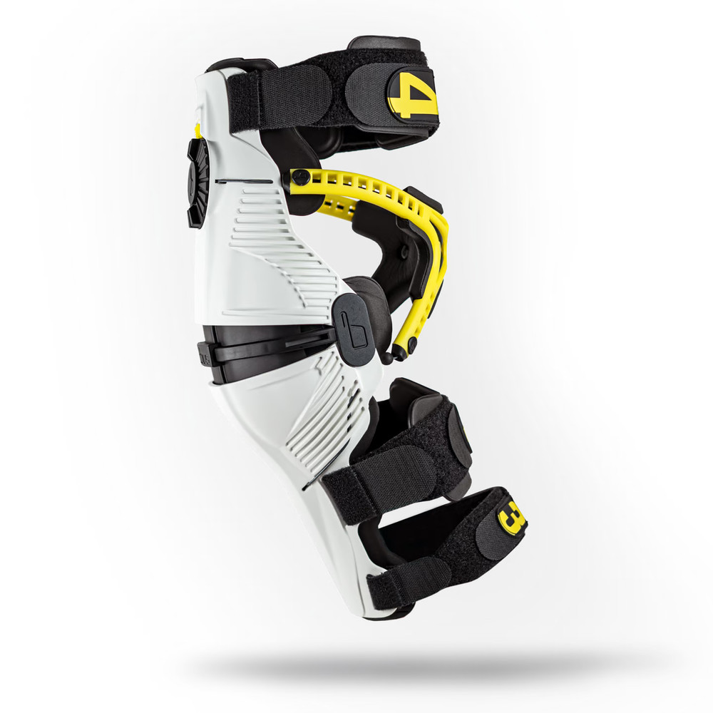 Mobius X8 MX Knee Braces - White - X-Small Pair
