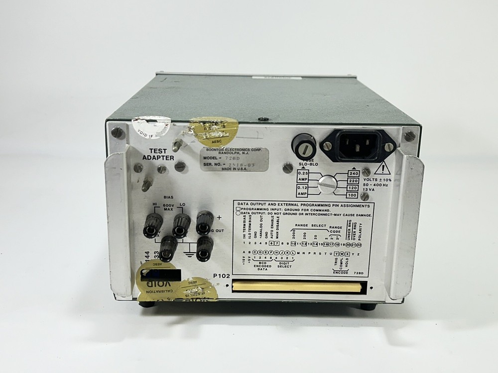 Boonton Electronics ~ Capacitance Meter ~ Model 72BD ~ Power On / UNTESTED