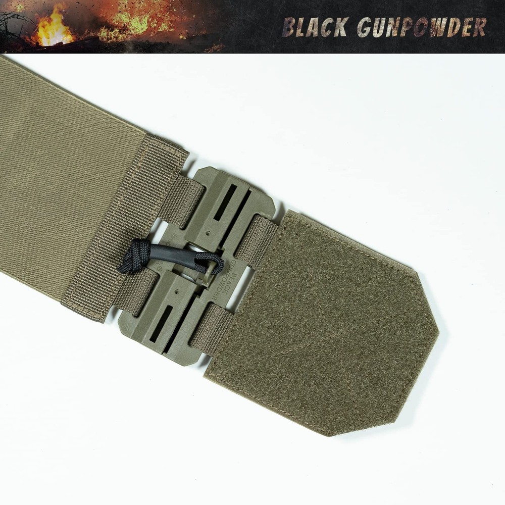 Elastic Tactical Quick Release Cummerbund Elastic String Magnetic Buckles Mod...
