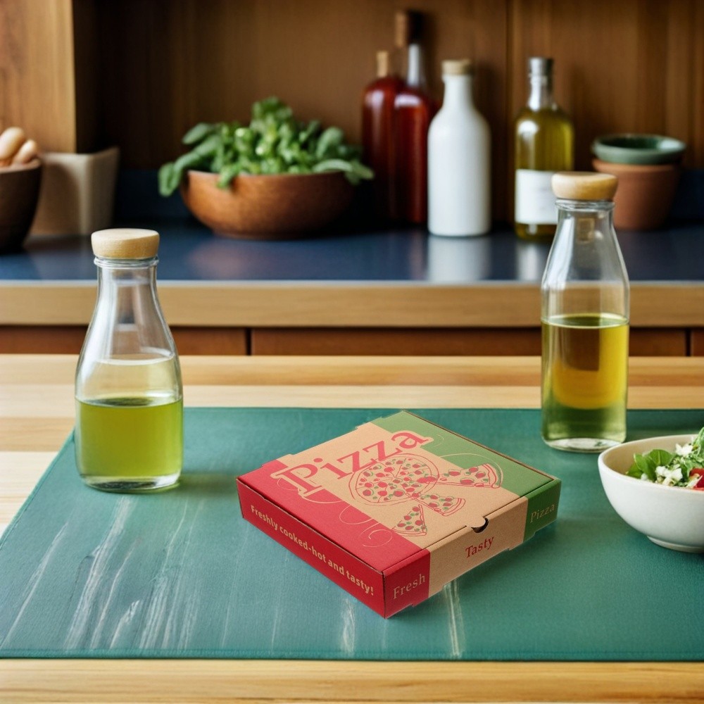 5 Pcs Pizza Packaging Box Cookie Storage Containers Bakery Boxes