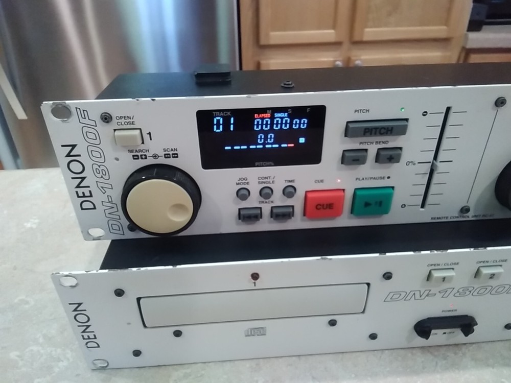 DENON DN-1800F Dual CD Player & Remote Control Unit + RC-47 Set -Read Descriptio