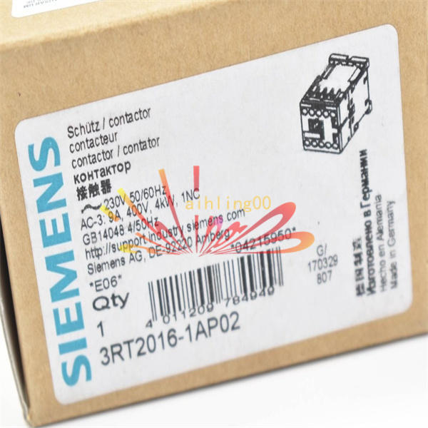 1PCS Siemens Contactor 3RT2016-1AP02 new