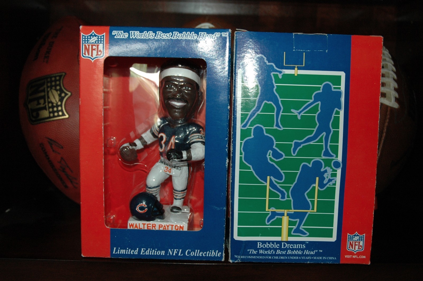 Numbered Chicago Bears Walter Payton Running Bobblehead Limited Edition