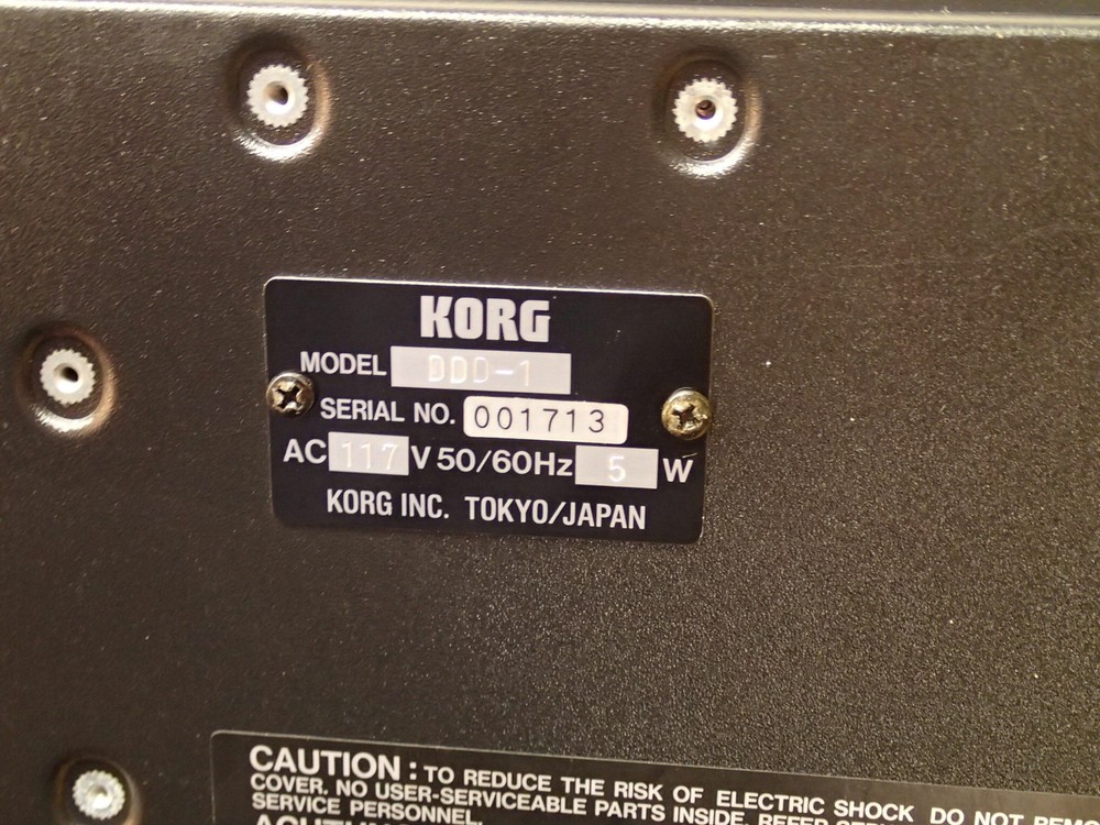 Korg DDD-1 Vintage Dynamic Digital Drums Drum Machine Rough Project