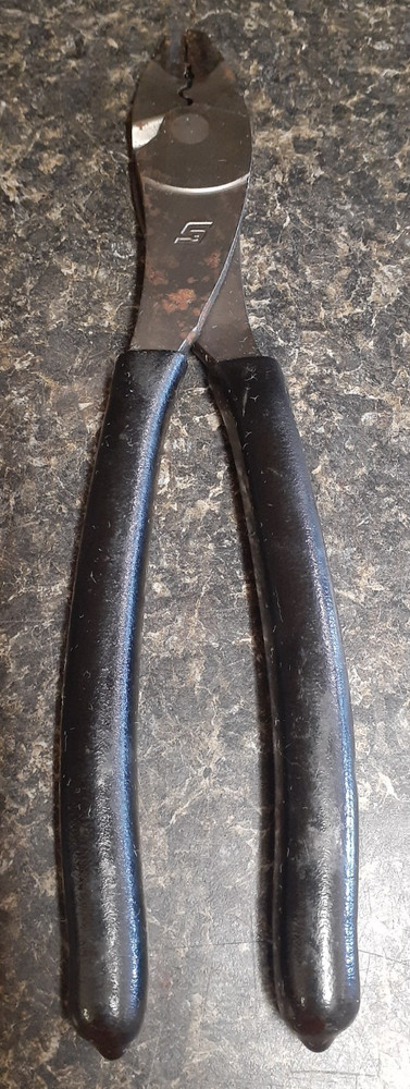(RI4) Snap-On Tools 3 Plier Set (29ACF) (911ACF) (61CF) Soft Grip Black Handle