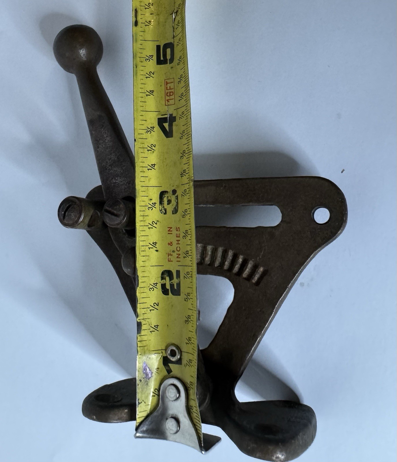 Antique VTG Rare Boat Hand Throttle Solid Brass Bronze Marked WC Controller Fuel