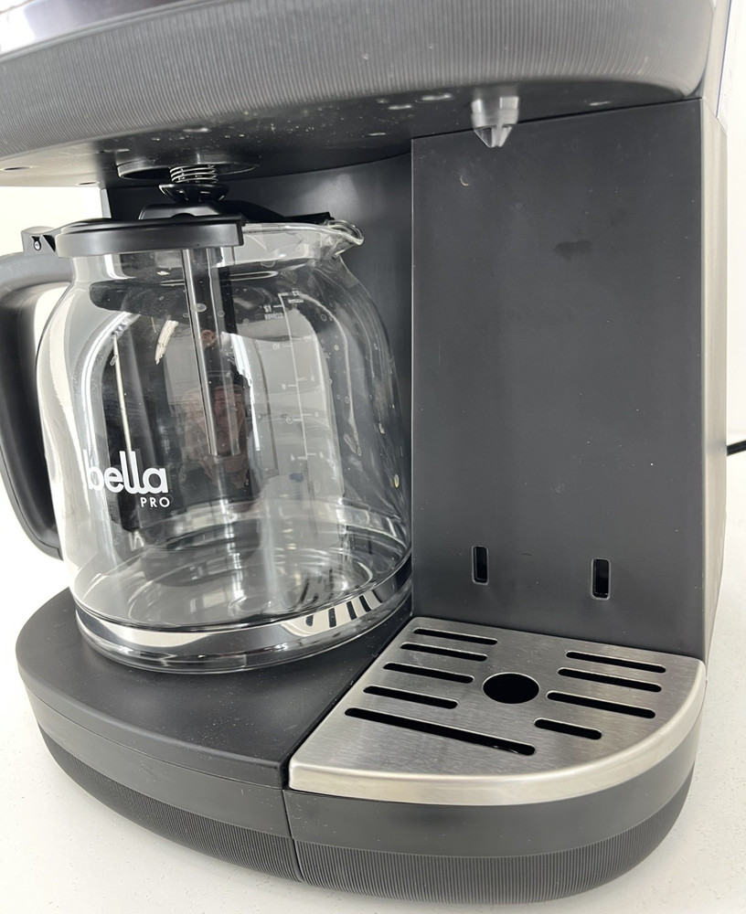 bella PRO MultiBrew 12-Cup Drip & Single-Serve Coffee Maker - Black Stainless OB