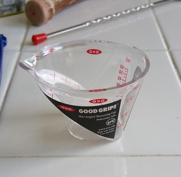 2 oz Kitchen & Bar PROFESSIONAL Mini MEASURING Cup Angled Jigger Shot Multi Tool