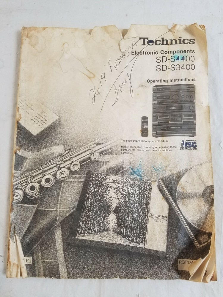 TECHNICS SD-S4400 & SD-S3400 Operating Instructions