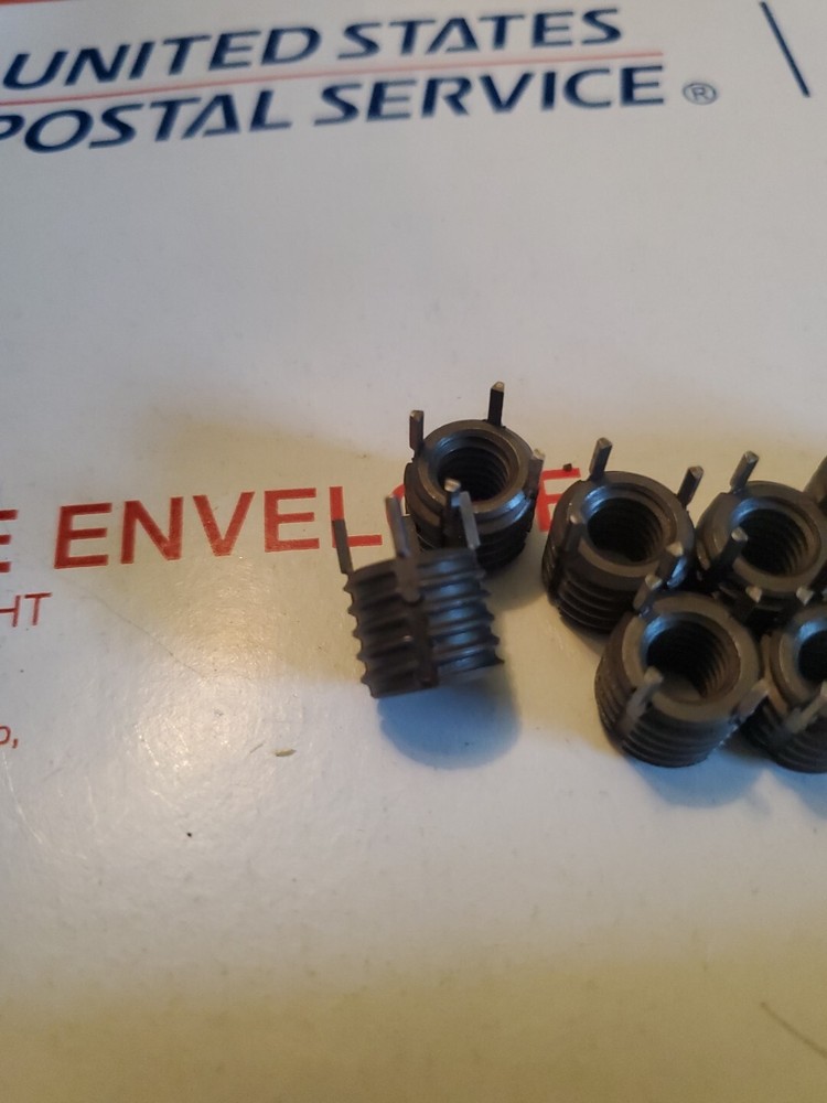 (10) Thread Locking Inserts 5/16-18 Internal Thread, 1/2-13 External Thread, S3