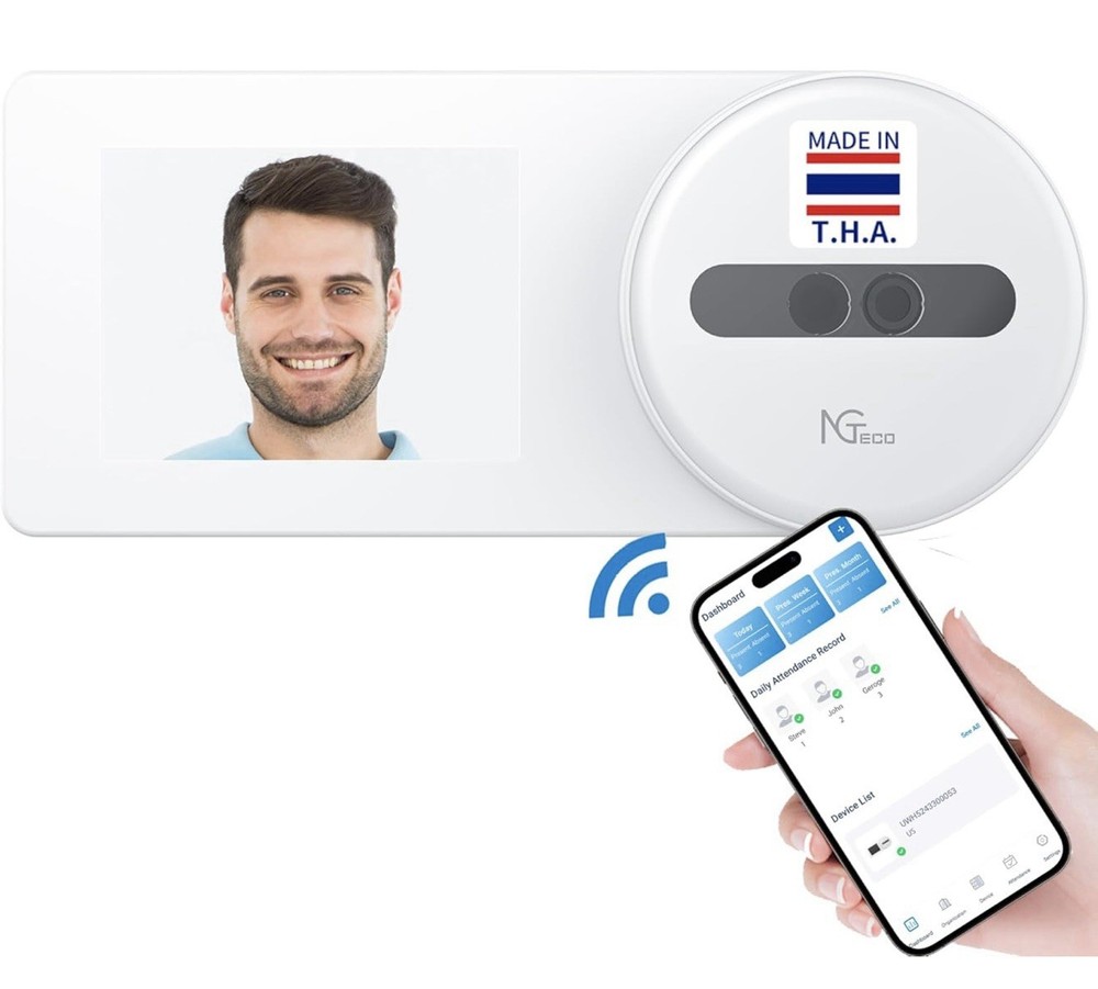Time Clock Cloud-Based, TC5 Face Recognition iOS Android App No Monthly Fee 2865