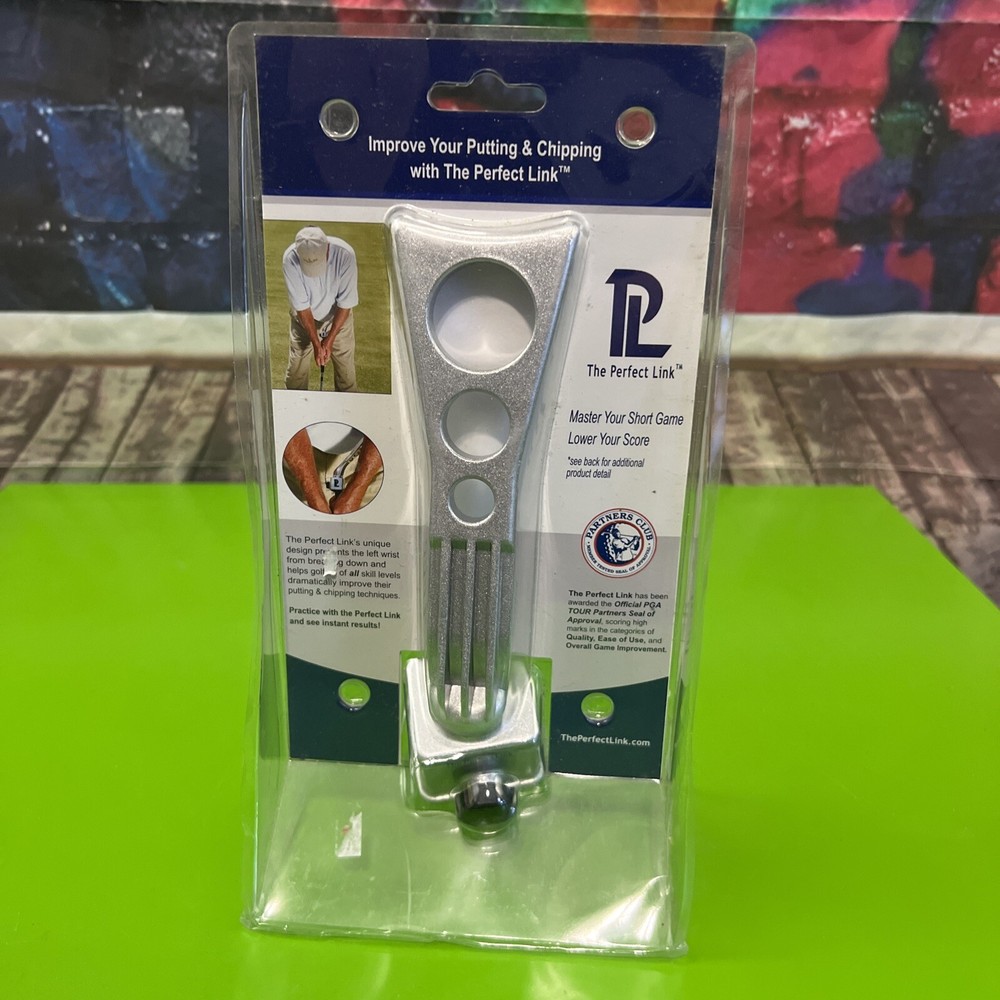 Perfect Link Golf Training Tool Putting Chipping Trainer New with instructions