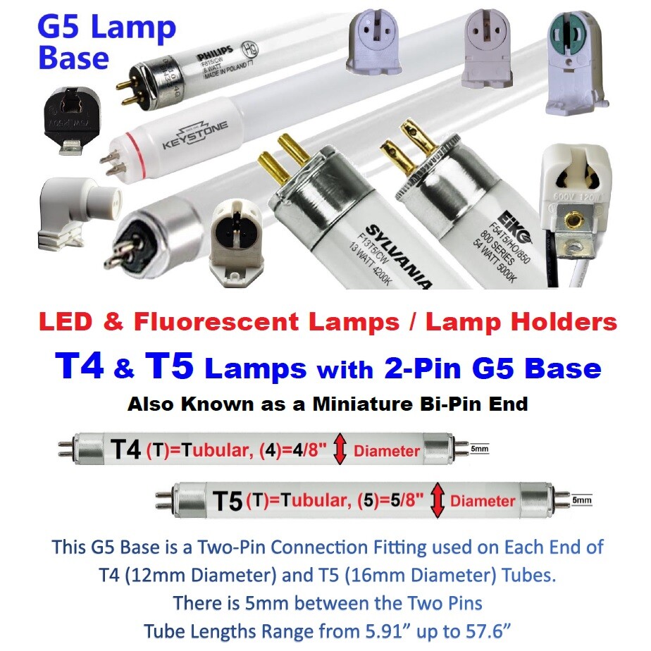 💥WHOLESALE💥T4/T5 SHORT LED LAMP HOLDER LIGHT SOCKET END w/Mounting Bracket~450