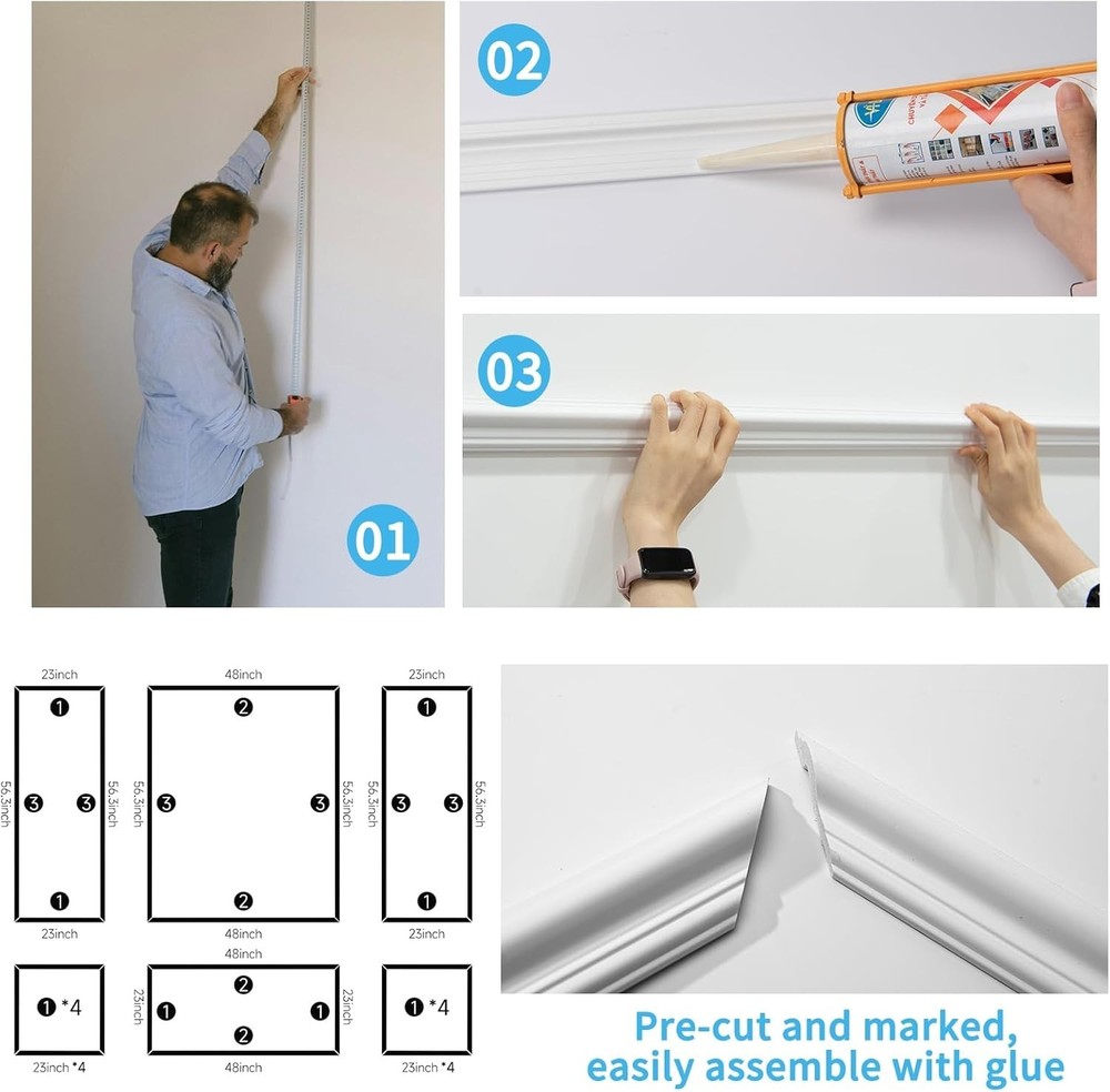 Pre-Cut Molding Kit - Room Transformation