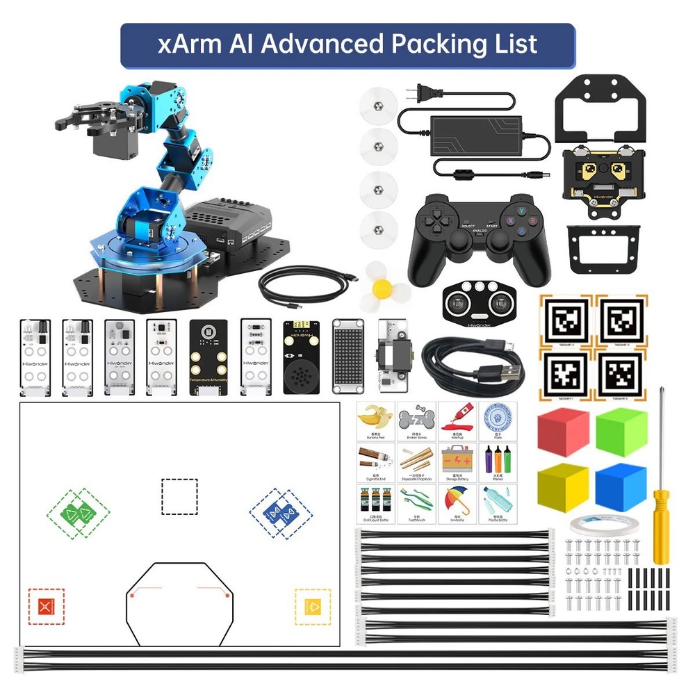 Hiwonder xArm AI 5DOF Robot Arm Supports Scratch and Python Programming DIY #sz