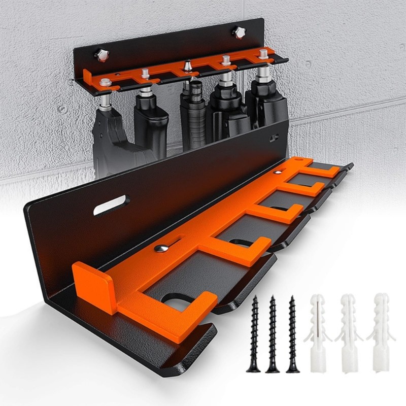 Secure Pneumatic Tool Storage Walls Mount Heavy Five Position organizers