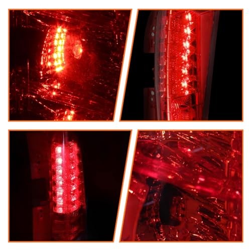 Tail Light Assembly Compatible with Cadillac SRX 2010-2016 Red Driver Left Side