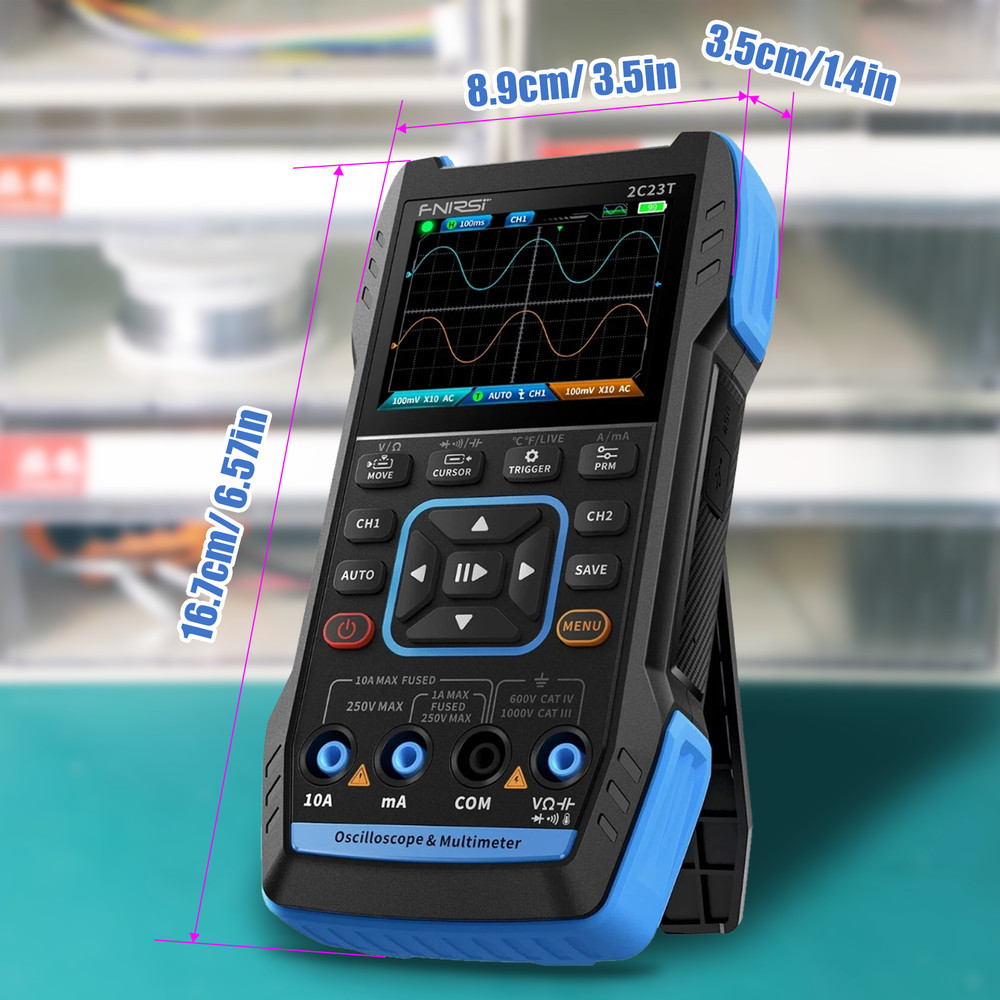 3IN1 Handheld Oscilloscope Digital Display Multimeter Function Signal Generator