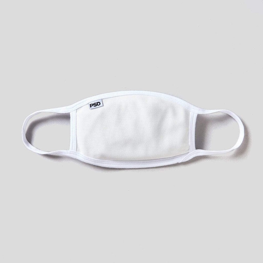 PSD White Mask Face Mask