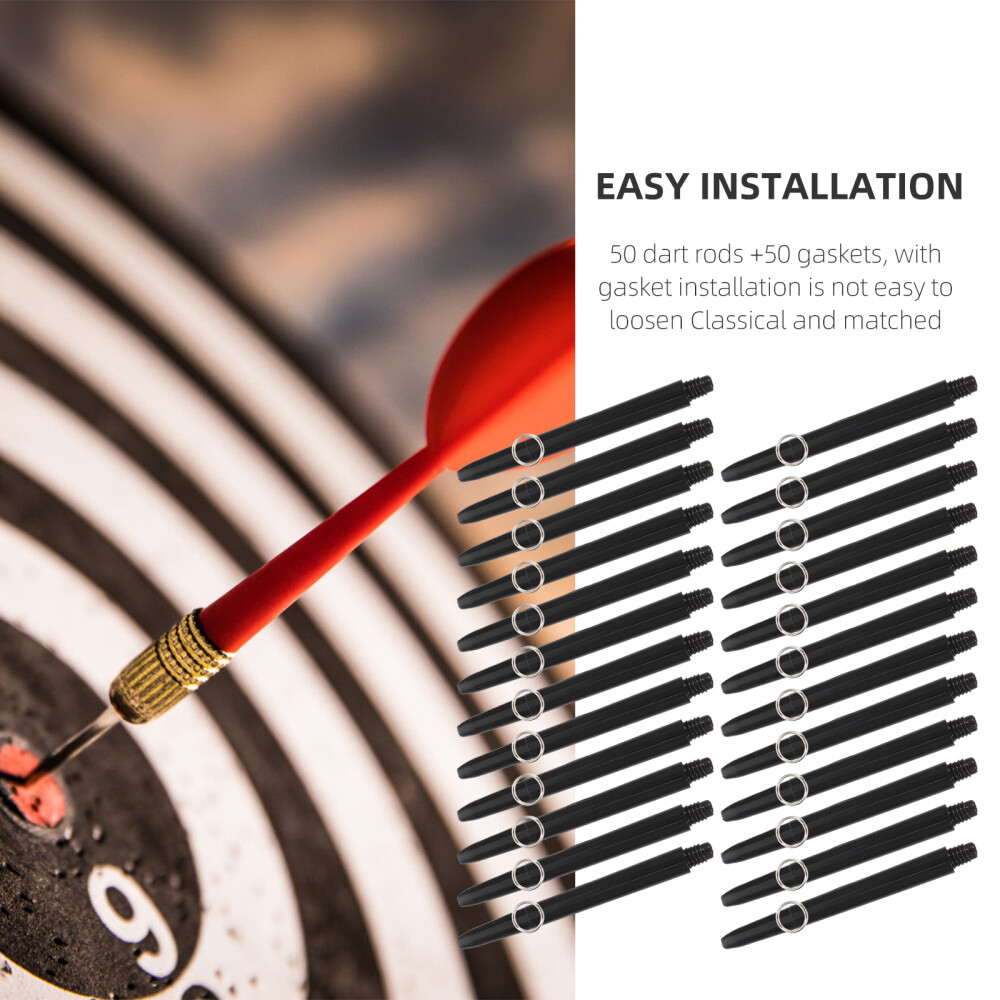 50 Sets Shafts Nylon Stems Thread Shafts Thread Rods Professional Replacement