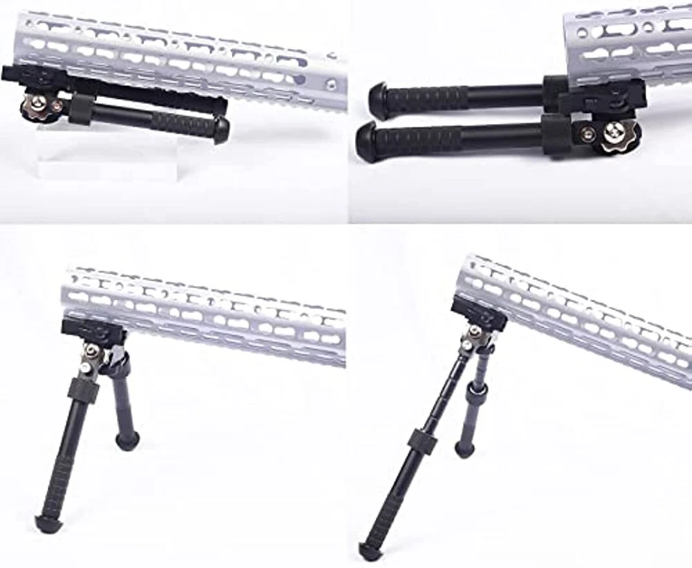 Adjustable 6-9 Inch Rifle Bipod Quick Detach 20mm Picatinny Rail Mount