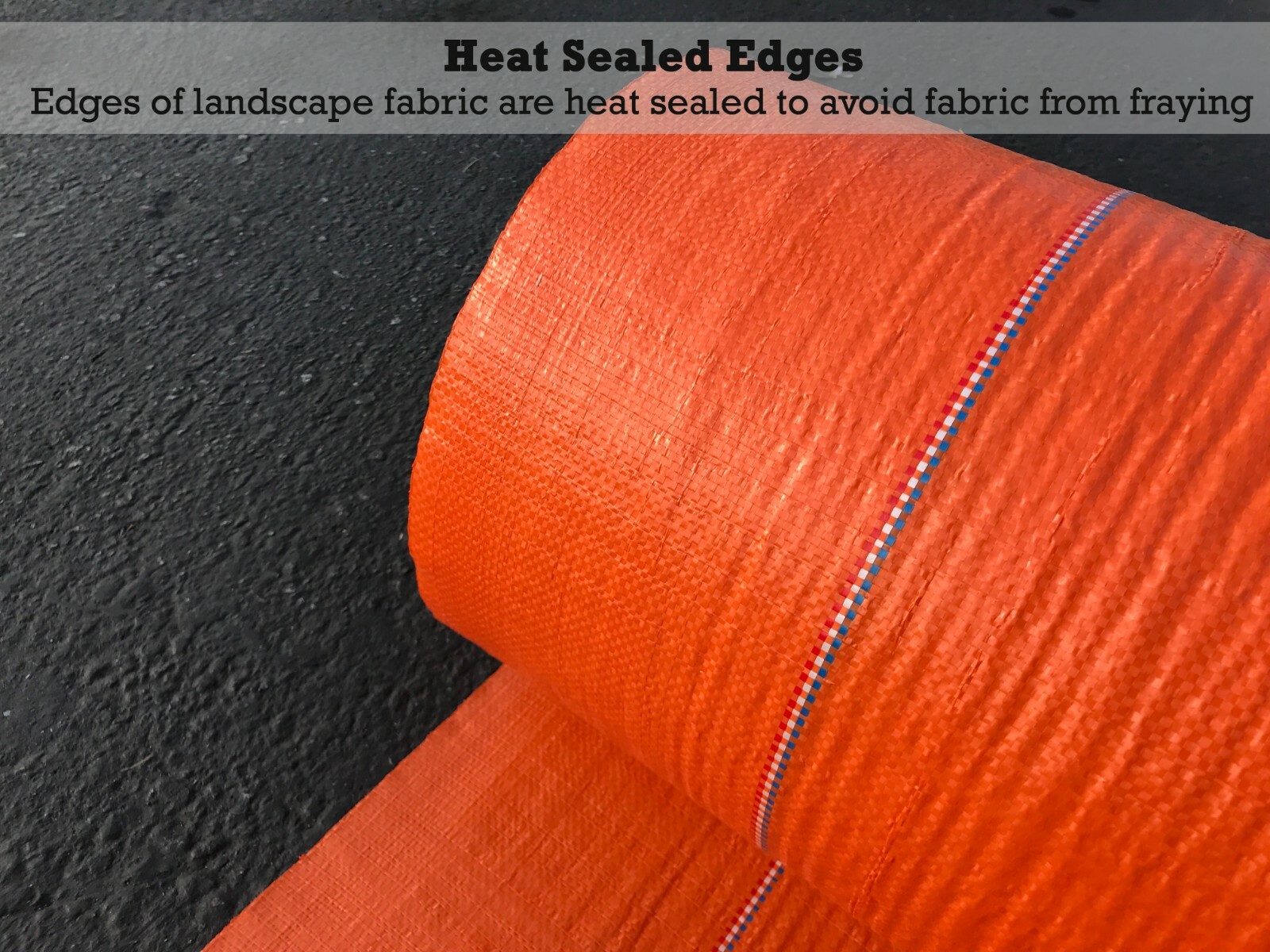 40 Year - Landscape Fabric - Orange Ground Cover Weed Barrier Control