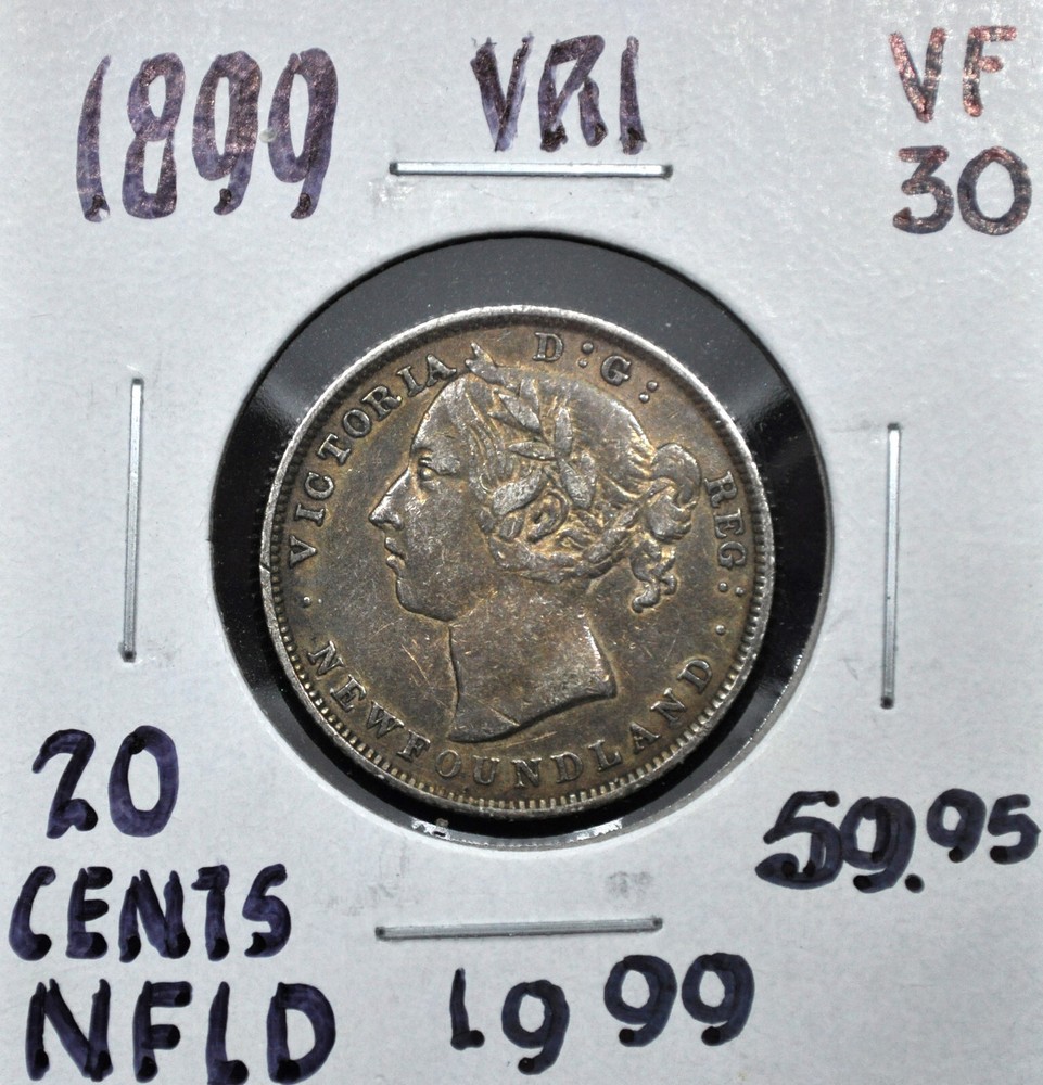 1899 Newfoundland 20 cents - Large 99