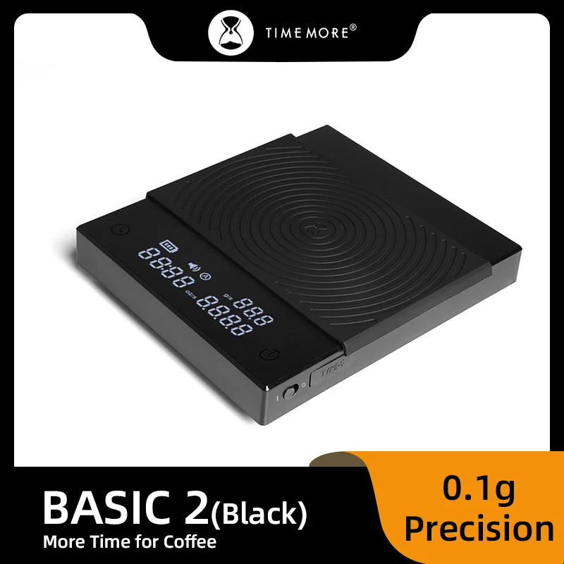 TIMEMORE Store Black Mirror Basic2 Plus New Up Digital Coffee Food Kitchen Scale