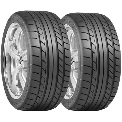 (QTY 2) 275/40R17 Mickey Thompson Street Comp 98W SL Black Wall Tires