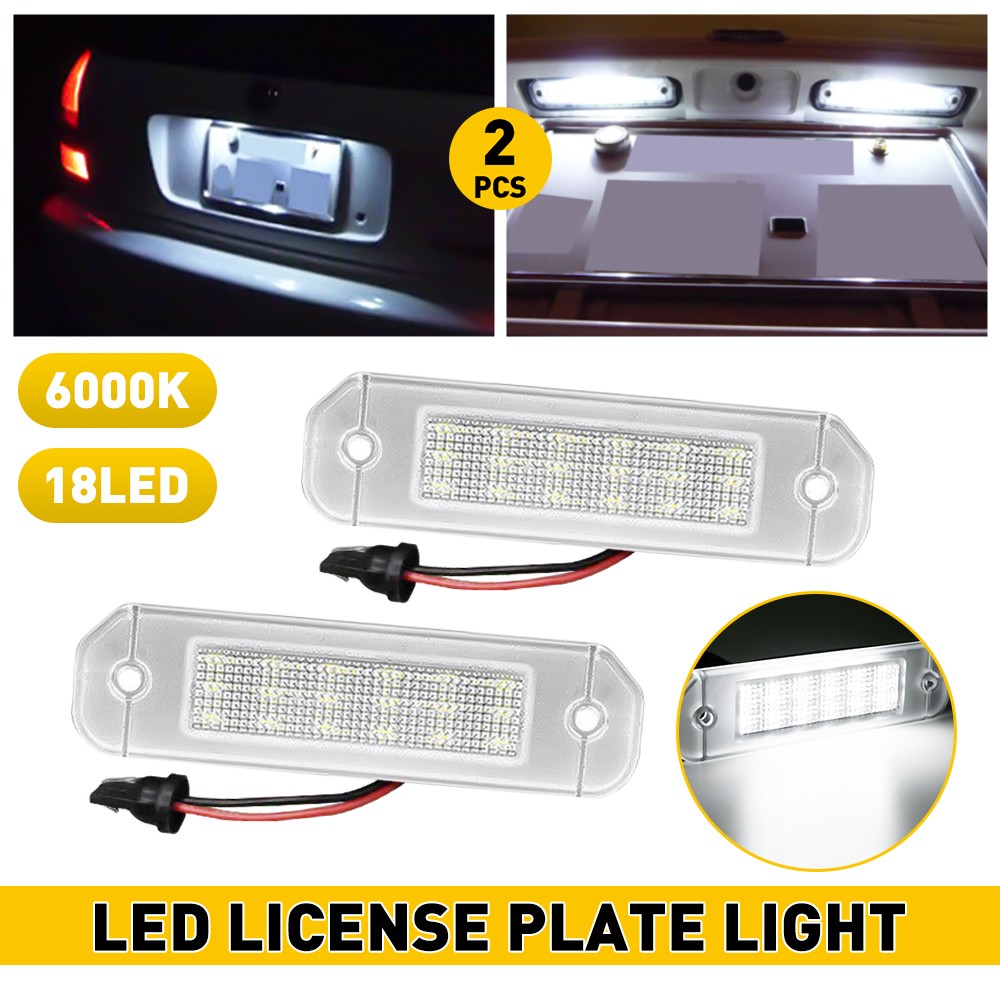 AUXITO 18LED Light License Plate Tag Lamp 6000K Canbus For 1992-2000 Honda Civic