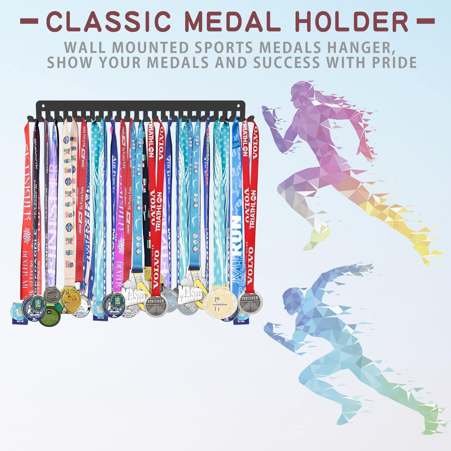 Medal Holder Display Hanger Rack Metal Frame Storage Collector Sport M