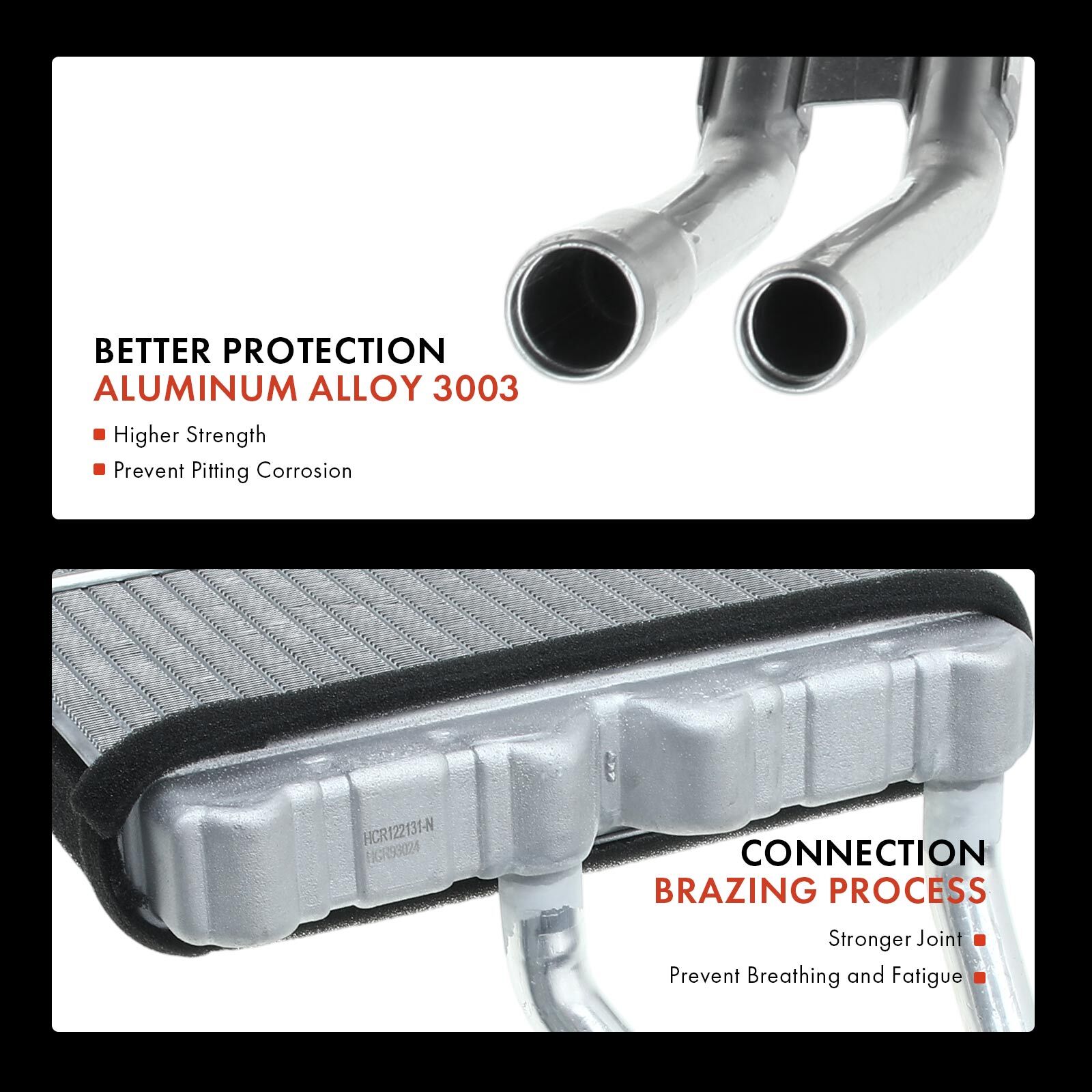 A/C Evaporator Core & HVAC Heater Core for Jeep Cherokee TJ Wrangler 1997-2001