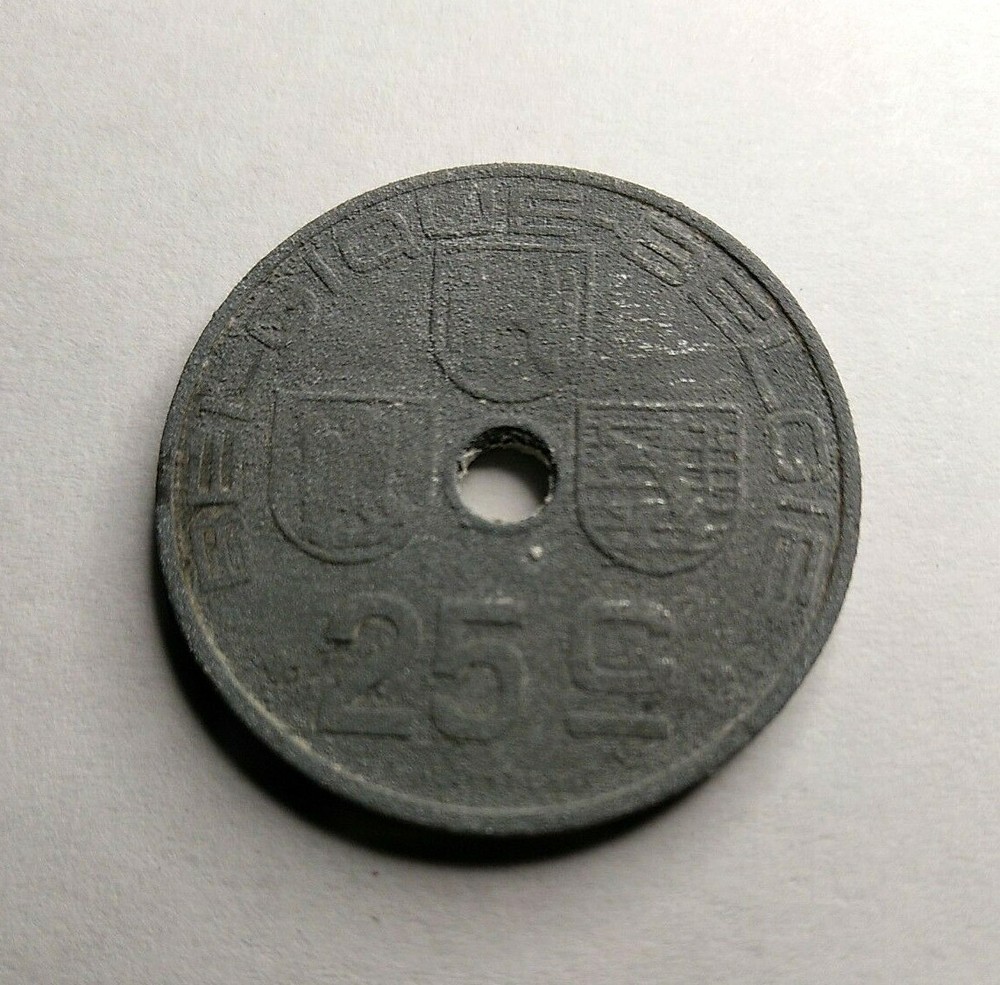 Belgium 25 Centimes 1942