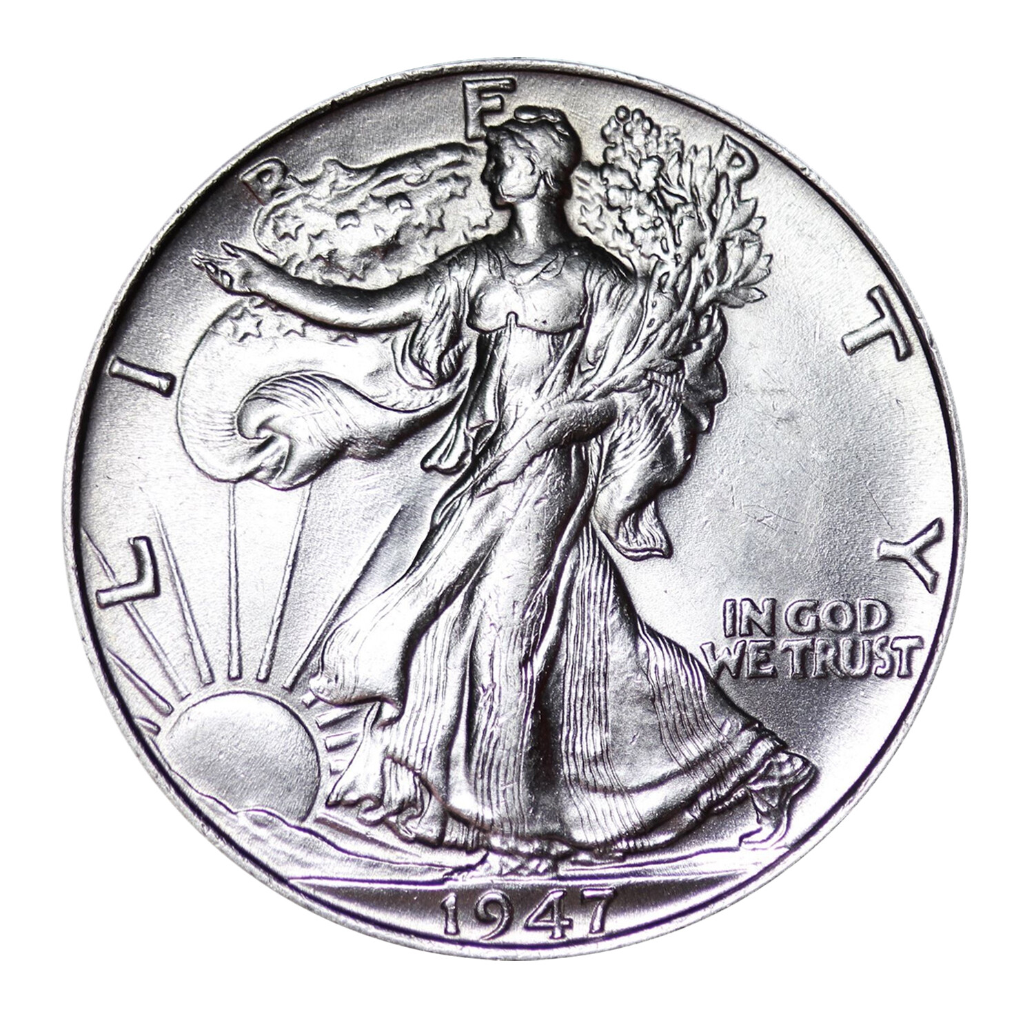 90% Silver Walking Liberty Half Dollar Brilliant Uncirculated BU