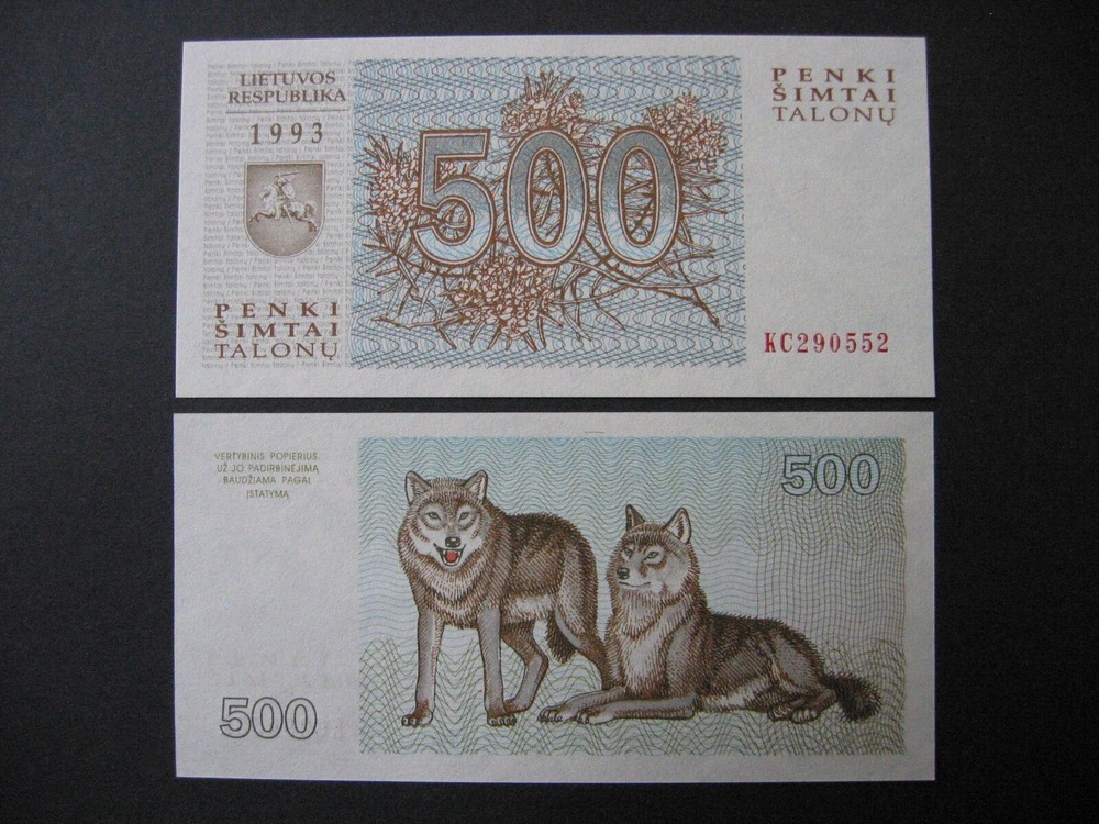 Lithuania 500 Talonu 1993 (P46) UNC